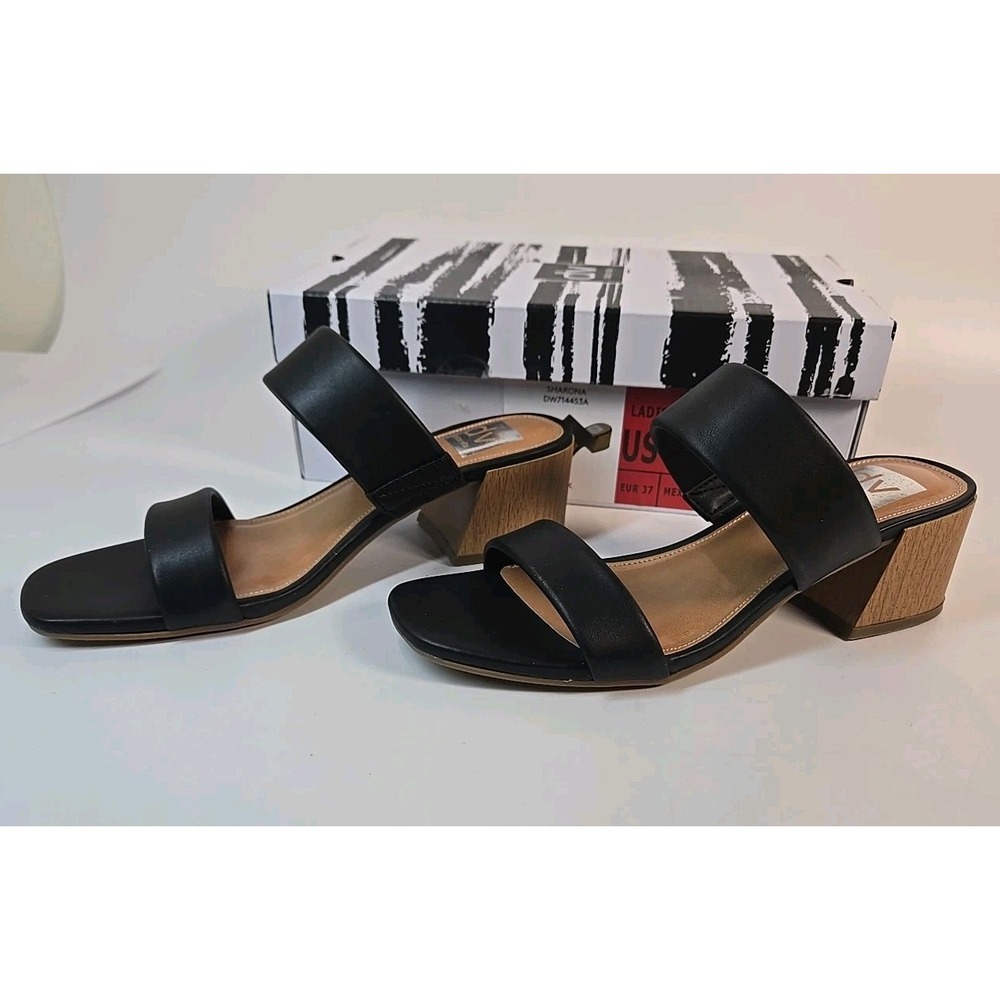 DV by Dolce Vita Ladies' Size‎ 6.5 Sharona Heel Strap Sandal Black NIB - Picture 6 of 7